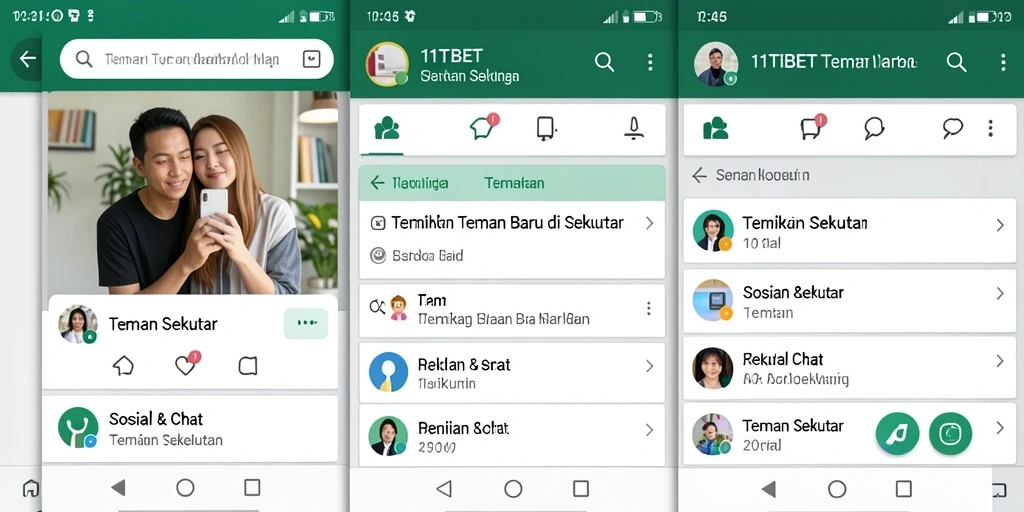 Antarmuka 11TBET yang menarik dan fungsional untuk mencari teman.