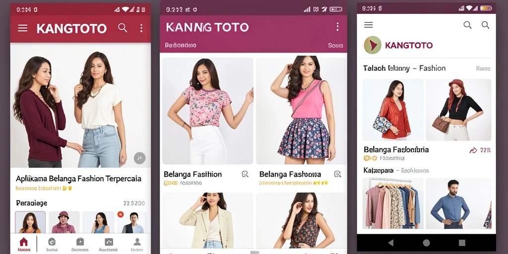 Antarmuka aplikasi KANGTOTO yang menarik dan mudah digunakan.