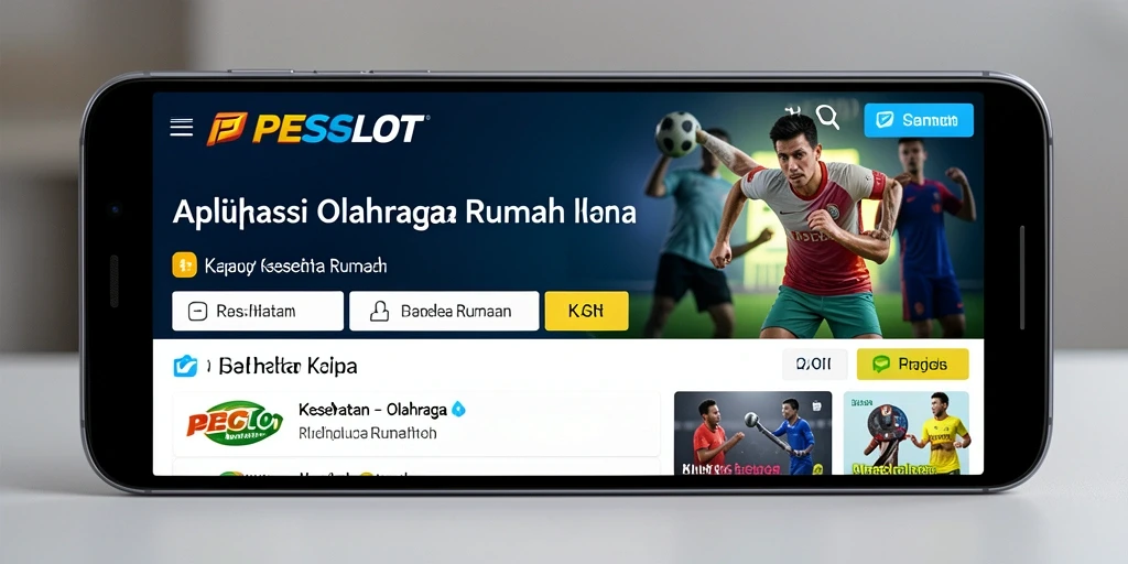 Tampilan antarmuka PESGSLOT yang menarik untuk olahraga di rumah.